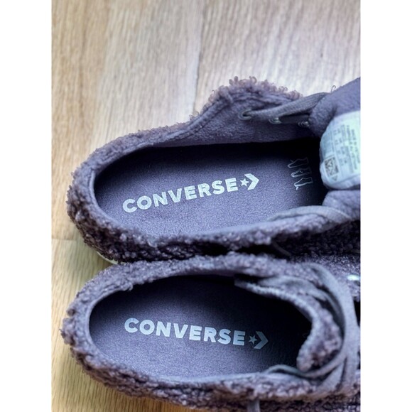 Converse Women’s Chuck Taylor All Star Platform Low Cozy Sherpa Violet Ore 6.5 - Picture 7 of 13
